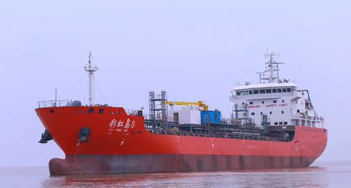 新樂造船成功交付新一海海運(yùn)8500噸雙相不銹鋼化學(xué)品船